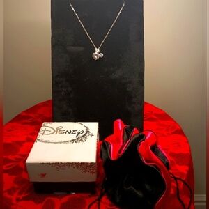 Cubic zirconia Mickey Mouse Pendant Necklace